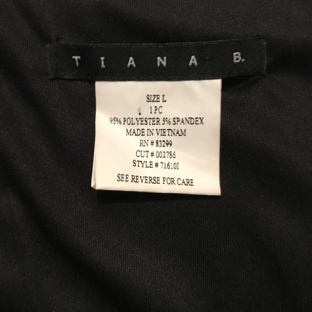 Tiana B, Babydoll Style Patterning Dress - Picture 7 of 7